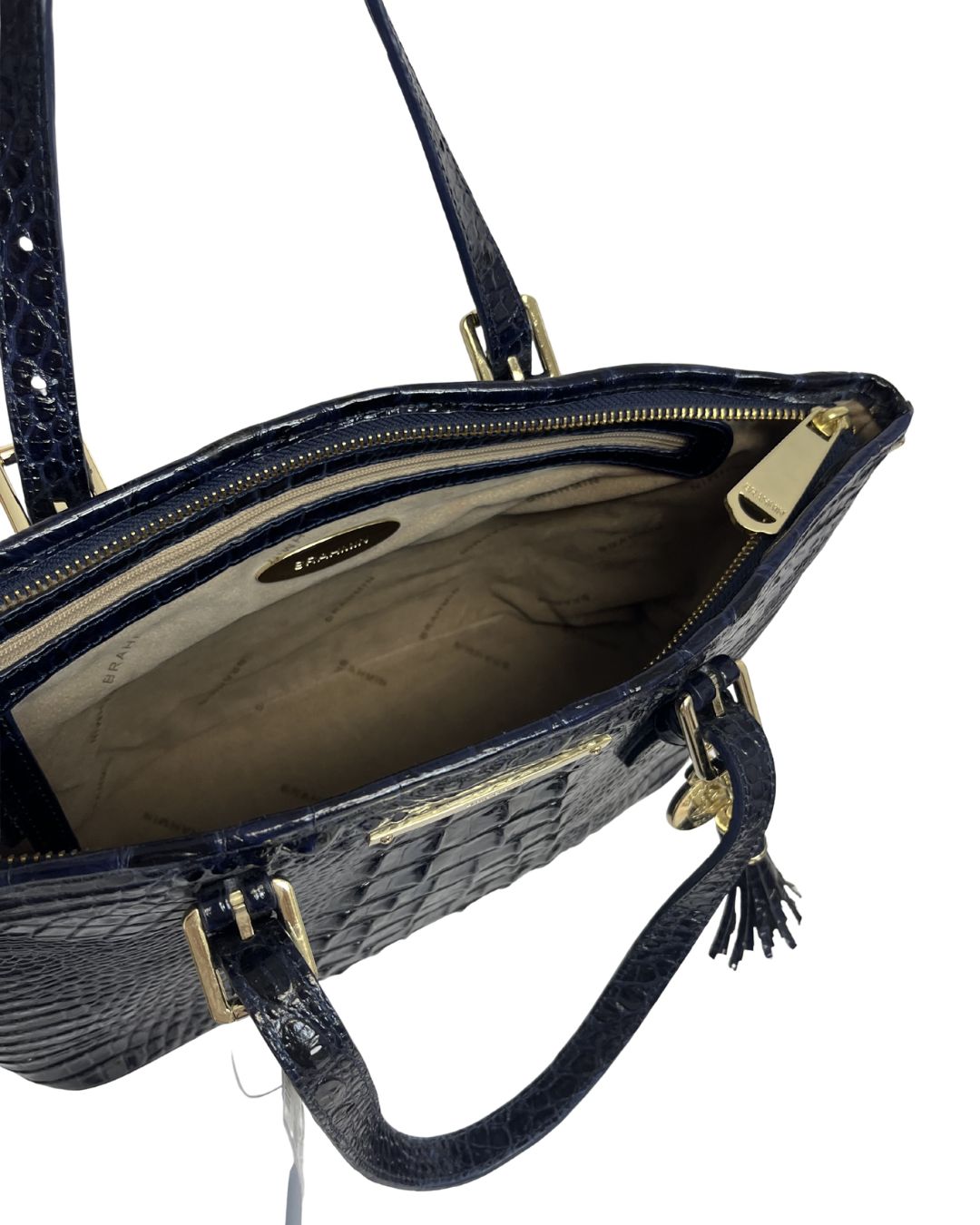 BRAHMIN Medium Asher Blue Tote Bag