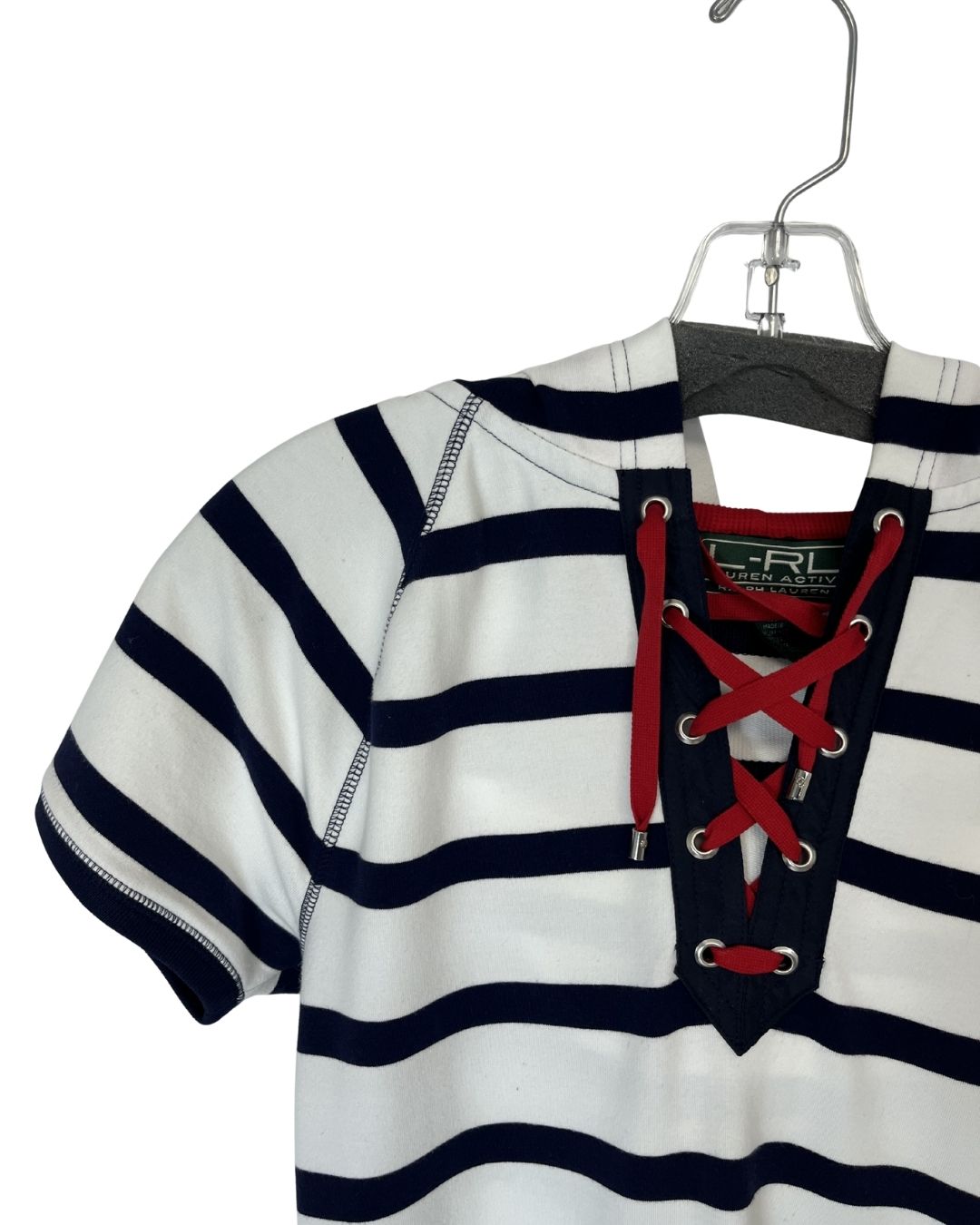 RALPH LAUREN Active Red & Blue Hooded Dress (Size M)