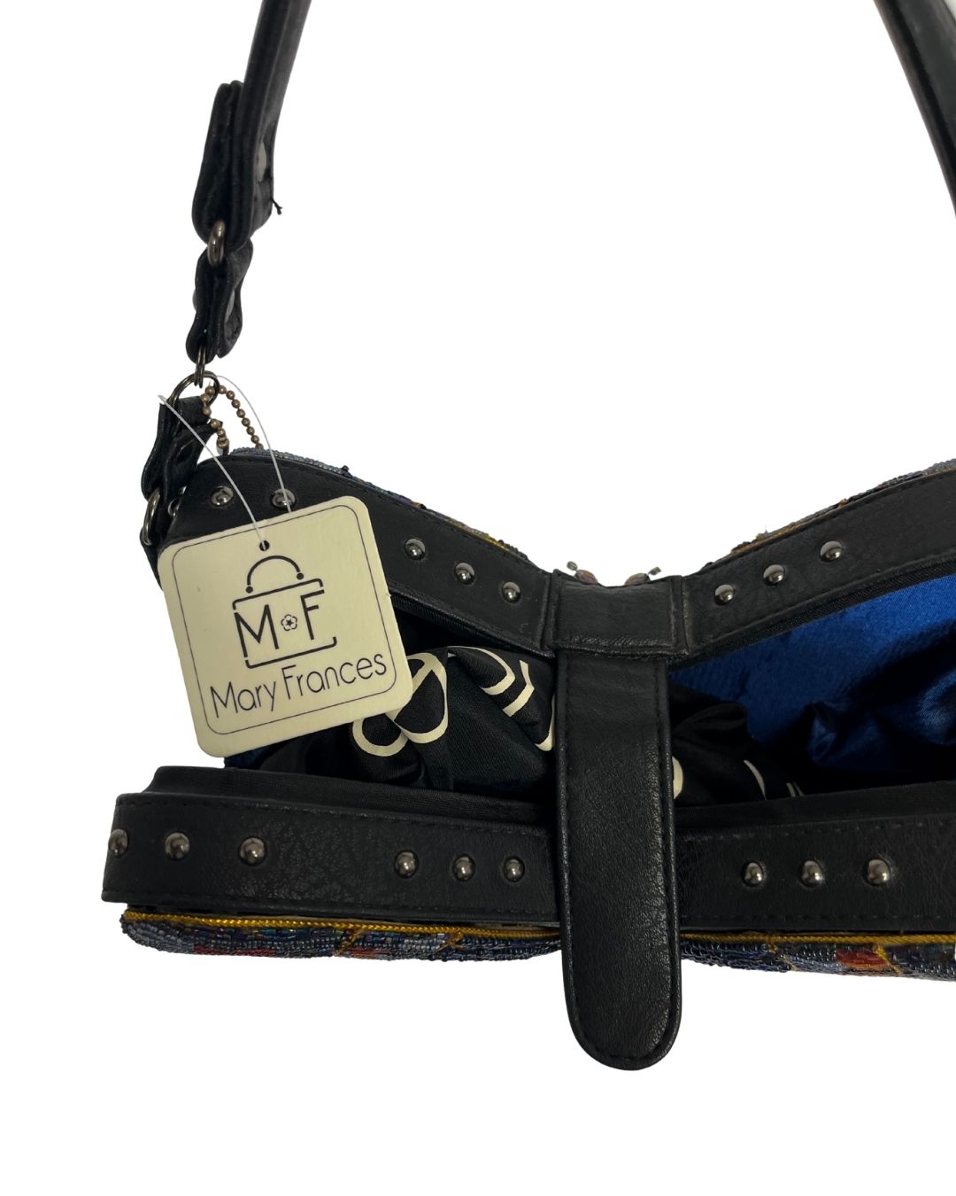 MARY FRANCES Dream Chaser Beaded Butterfly Handbag