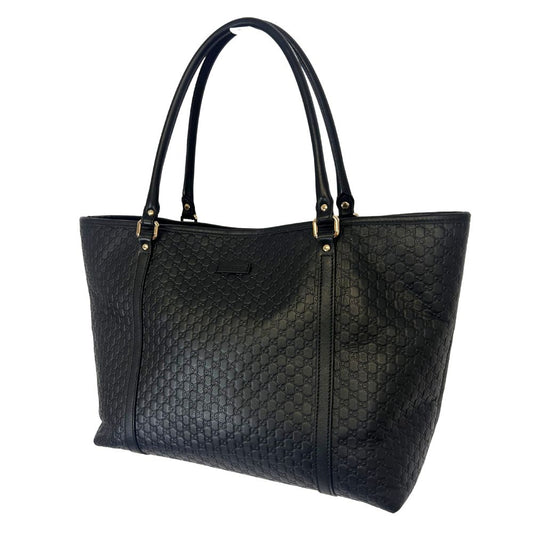 Gucci Microguccissima Medium Joy Tote – Black Calfskin Leather (Authenticated)