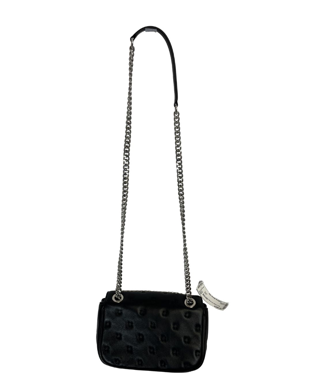 MOSCHINO Black Quilted Leather Shoulder Bag