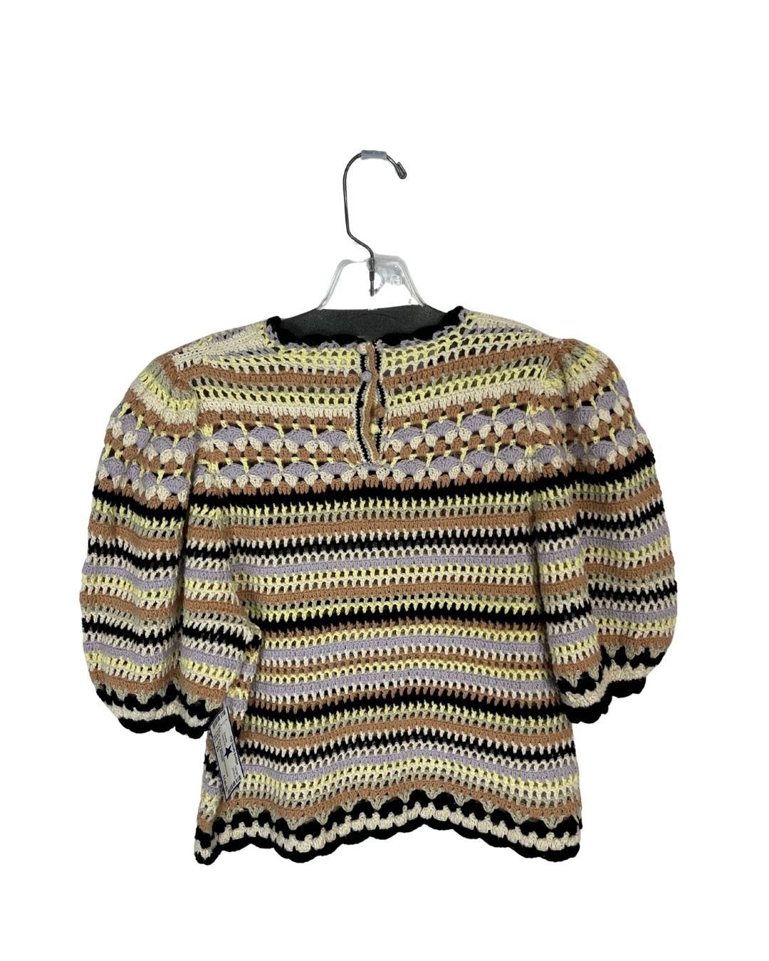 ULLA JOHNSON Irene Knit Multi-Color Pullover Shirt (Size XS)
