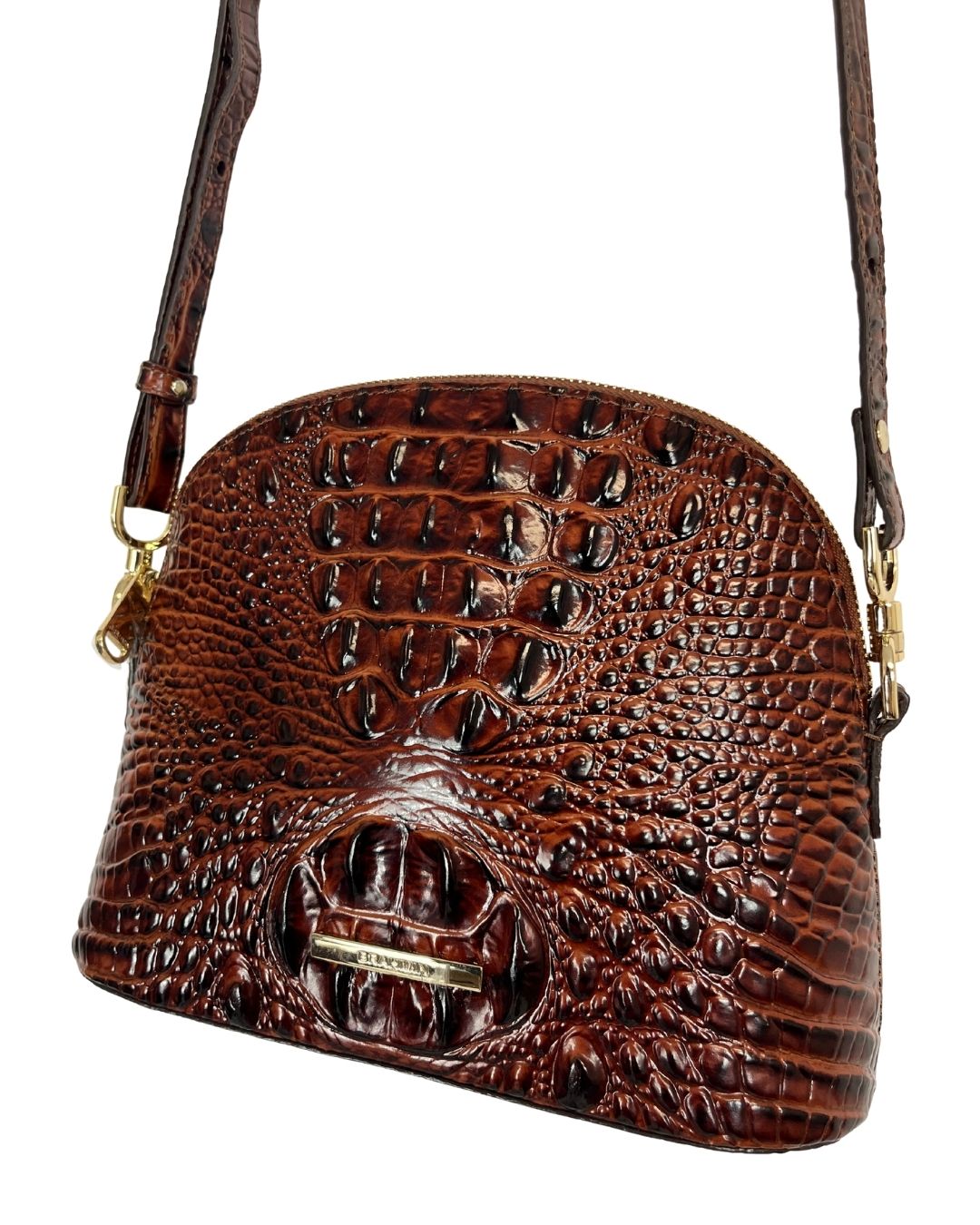 BRAHMIN Pecan Melbourne Small Georgina Crossbody Purse