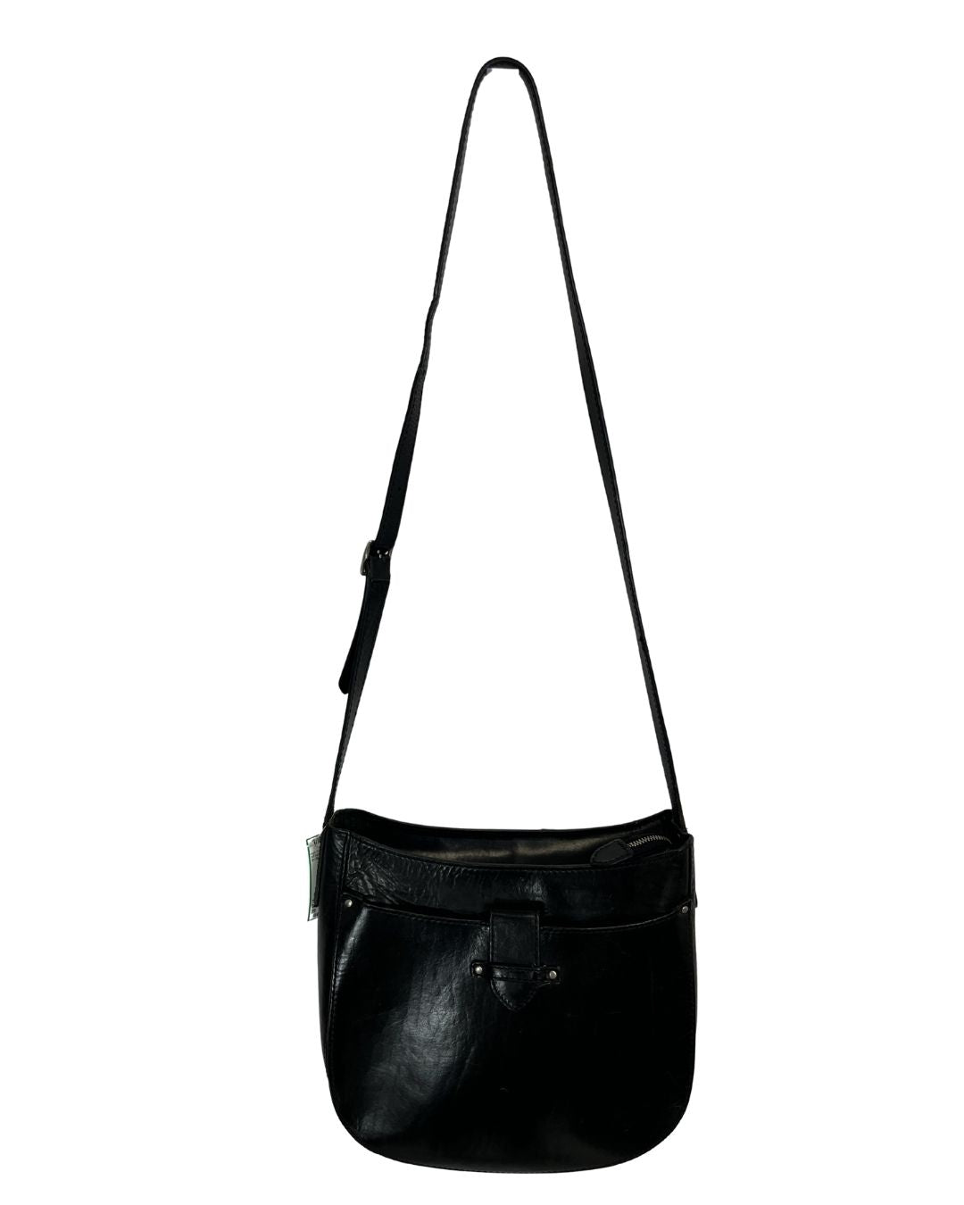 FRYE Black Leather Crossbody Bag