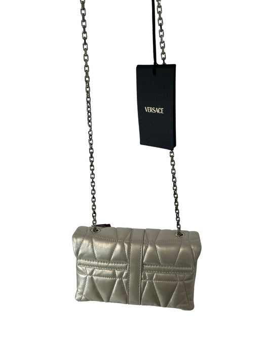VERSACE Kleio Metallic Quilted Bag
