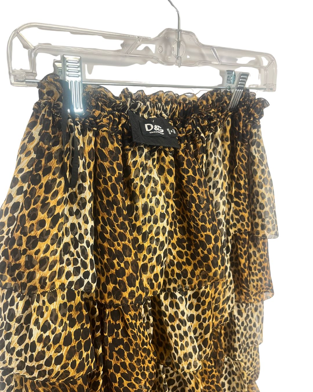 DOLCE & GABBANA Leopard Print Skirt