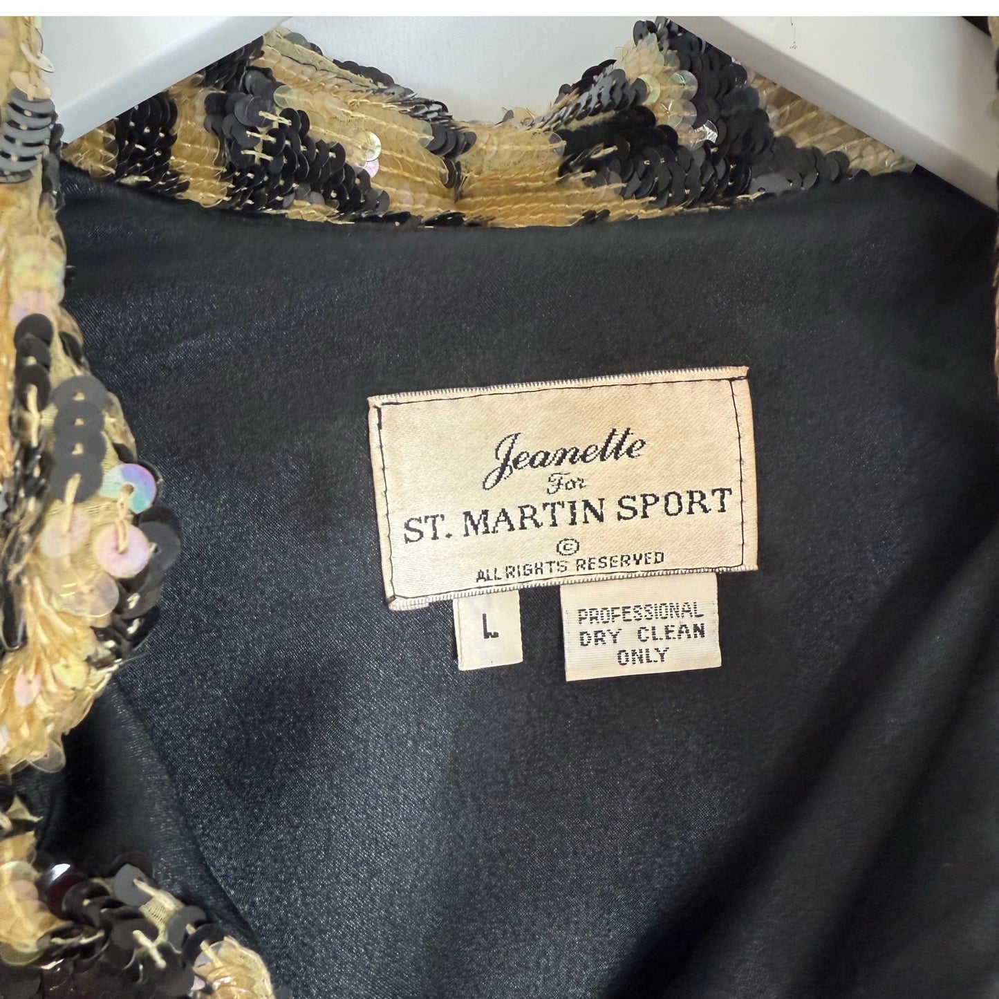 ST MARTIN Jeanette Sequin Bomber Jacket