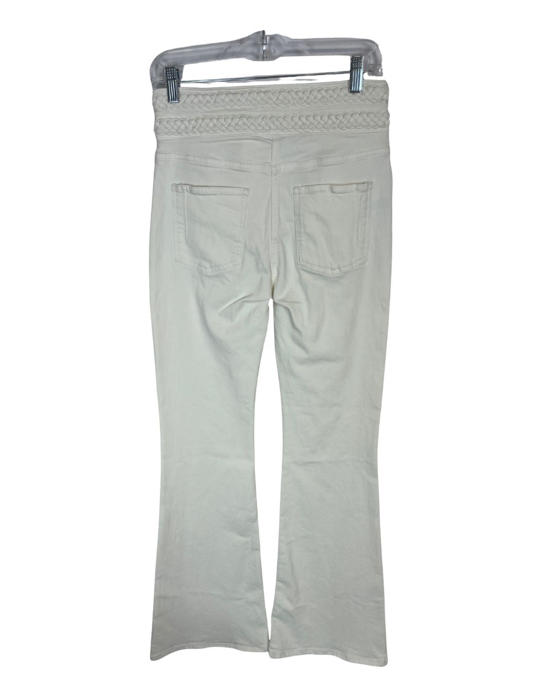 DEREK LAM White Denim Flare Jeans (Size 28)