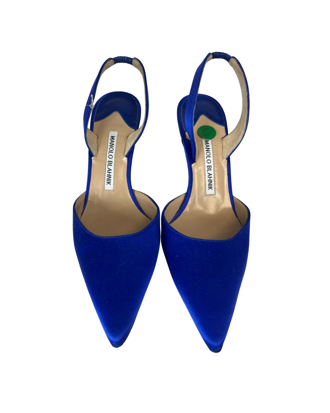 MANOLO BLAHNIK Carolyne Satin Slingback Heel Pumps (US 6)