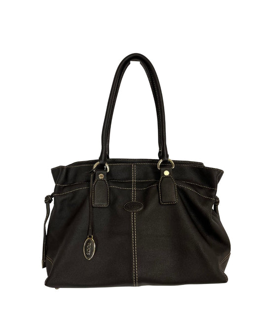 TOD'S Brown Leather Shoulder Bag