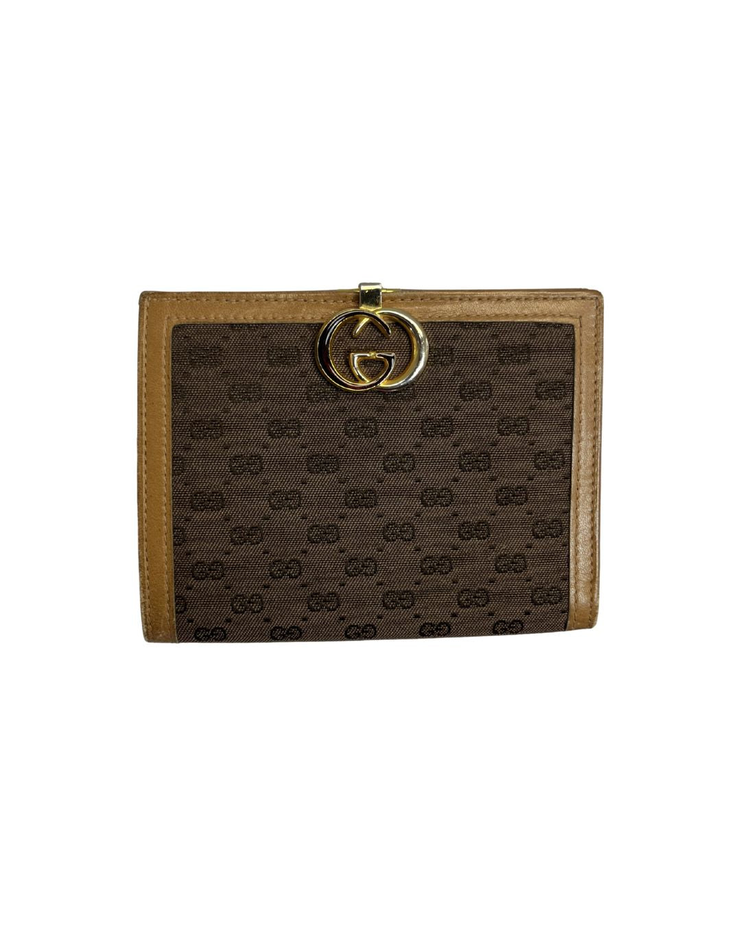 GUCCI Vintage GG Supreme Brown Wallet
