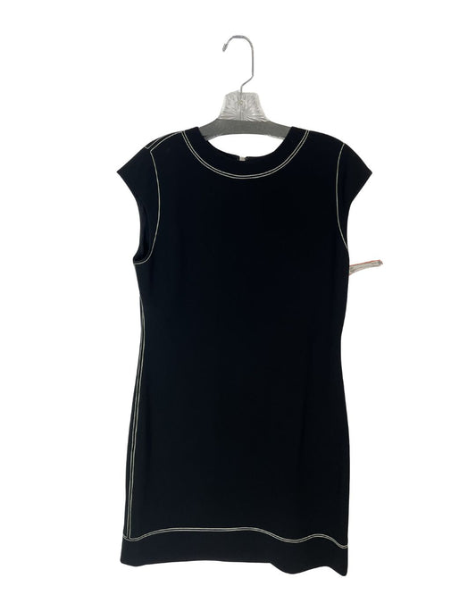 THEORY Embroidered Black Shift Dress (Size 10)