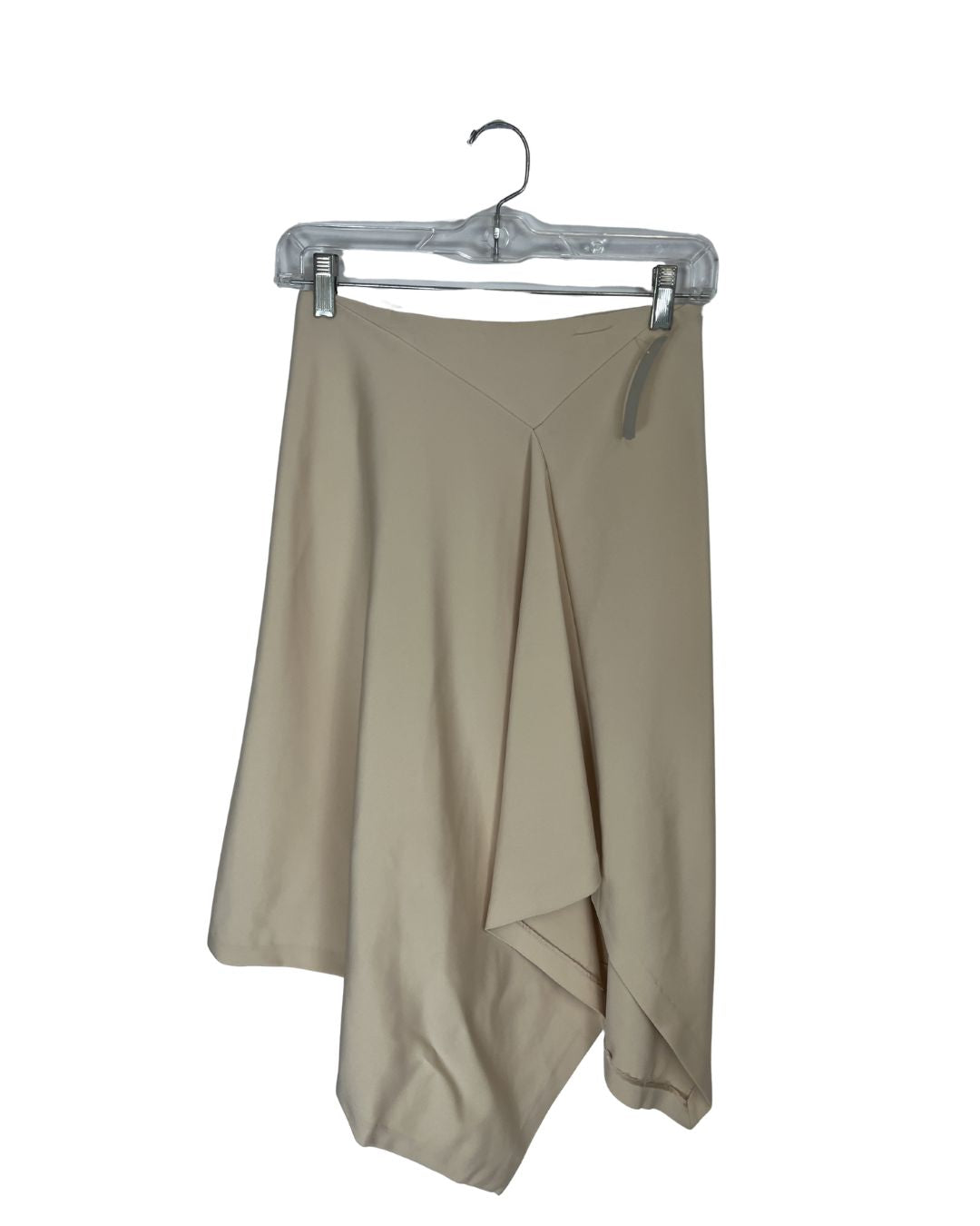JONATHON SIMKHAI Draped Tan Angled Skirt (Size 2)