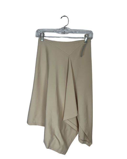 JONATHON SIMKHAI Draped Tan Angled Skirt (Size 2)