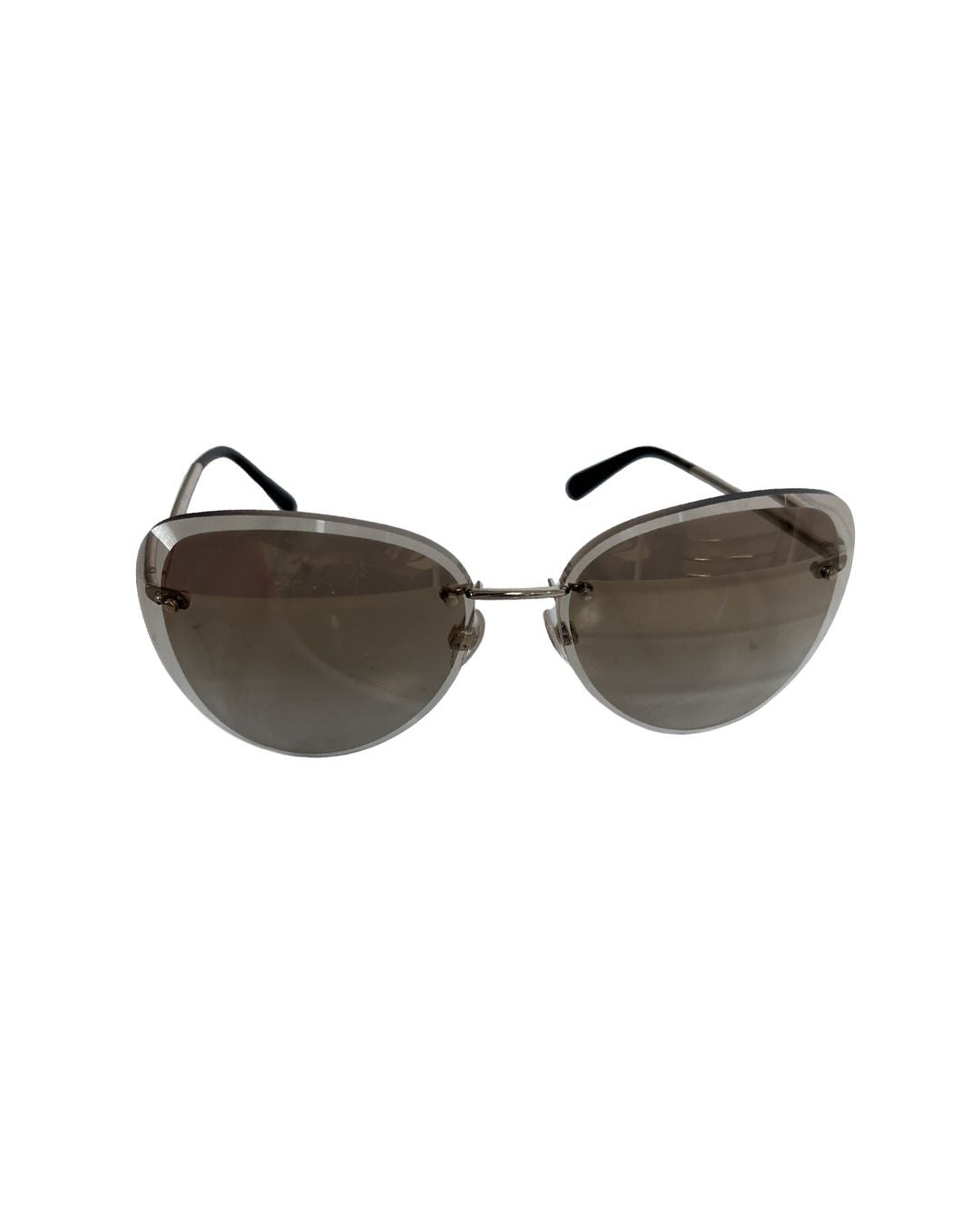 CHANEL Triangle Gold Sunglasses