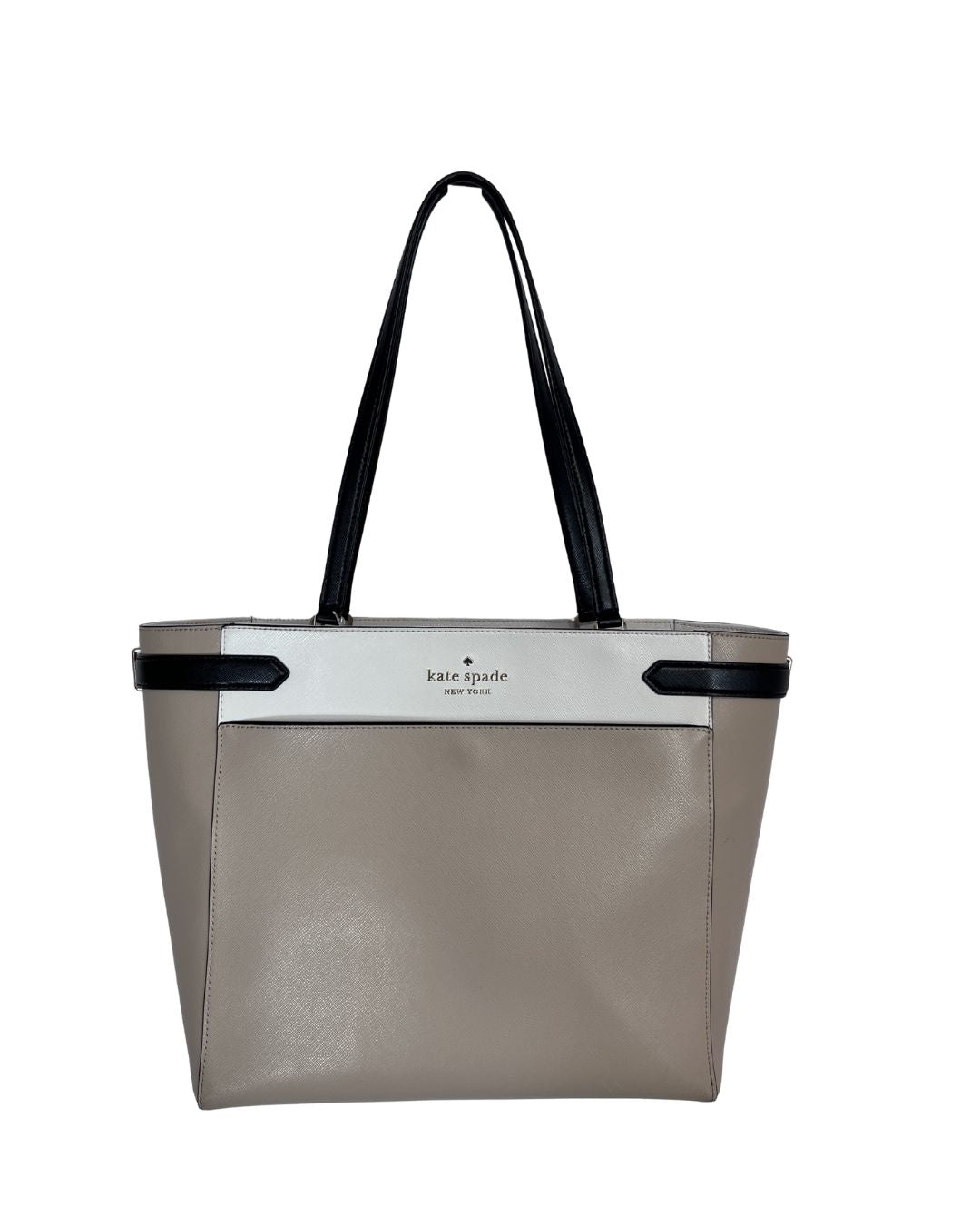 KATE SPADE Staci Colorbloack Beige Laptop Tote Bag