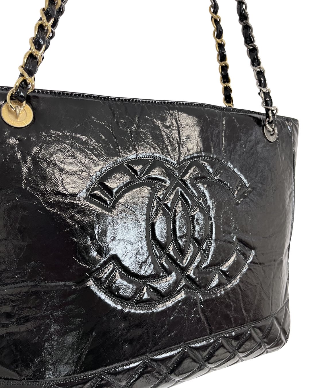 CHANEL Paris Rue Cambon 31 Black Leather Tote Bag