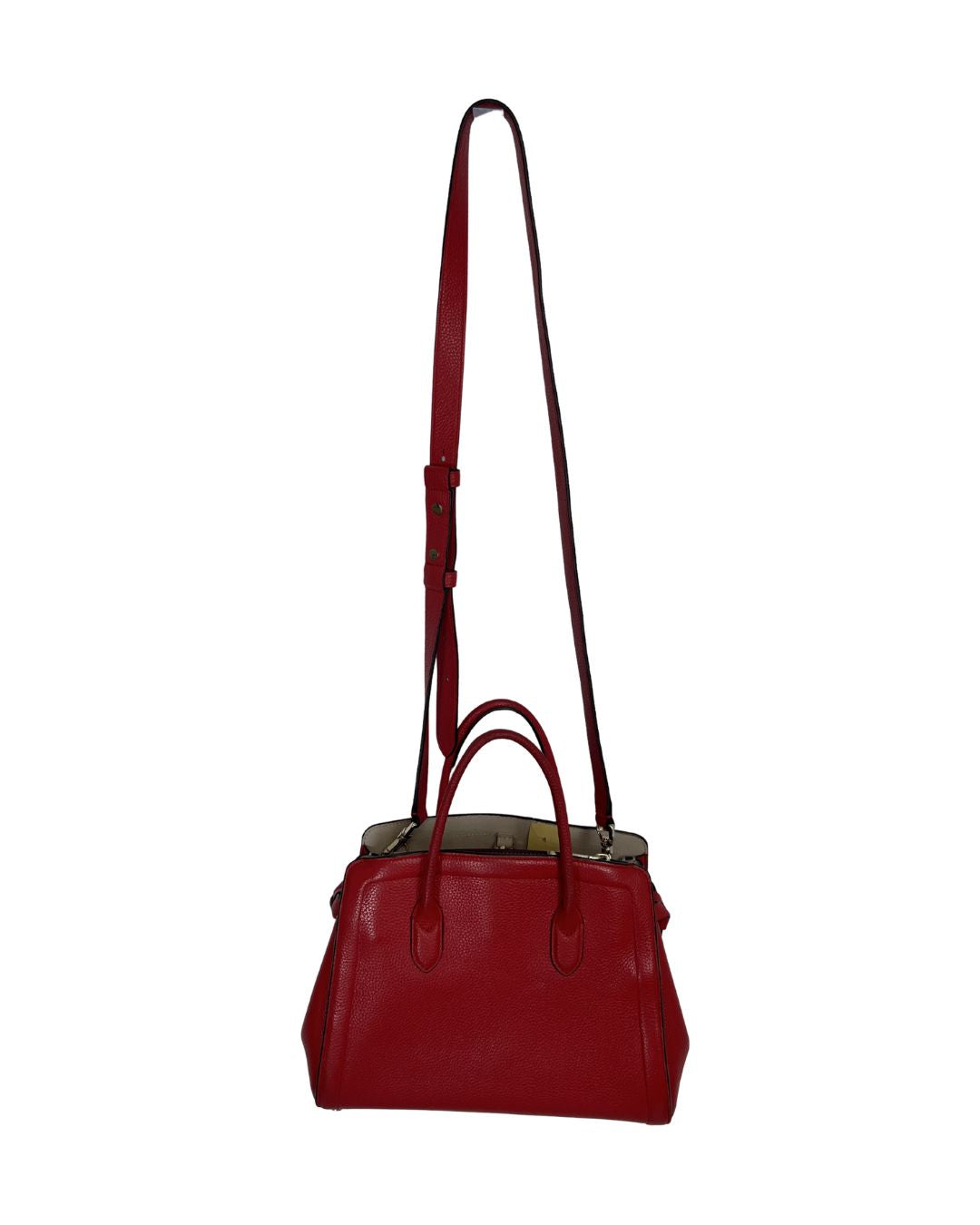 KATE SPADE Knott Medium Red Leather Satchel Handbag