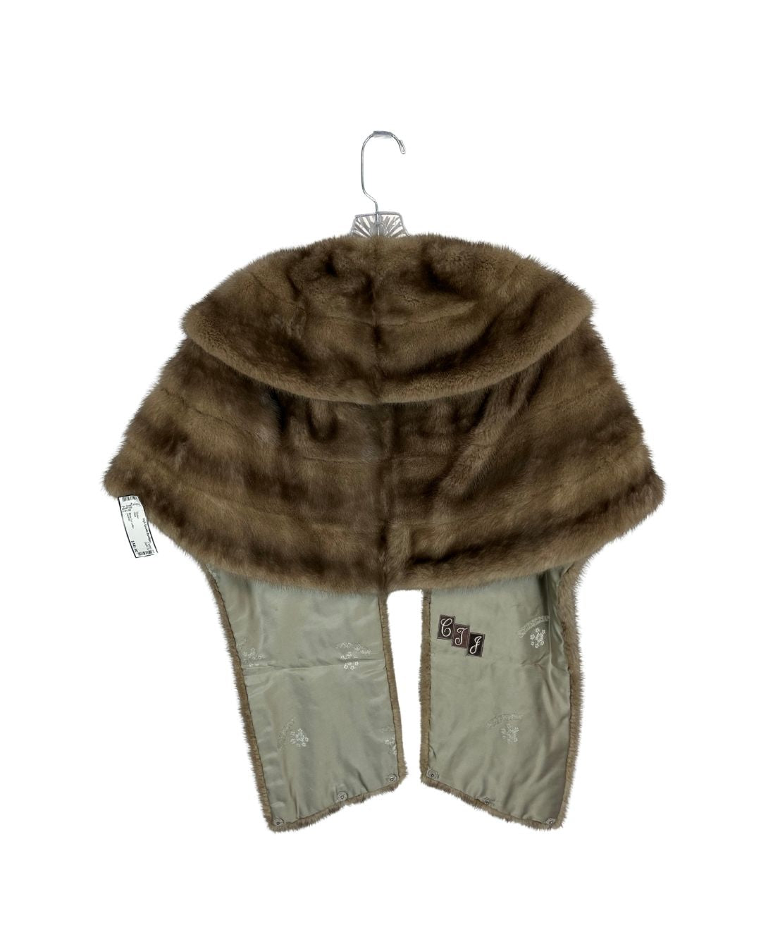 LLOYD Vintage Furs of Denver Light Brown Mink Stole Coat (Size S)