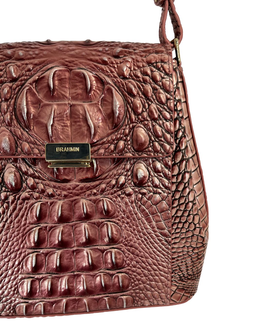 BRAHMIN Margo Pink Crossbody Bag