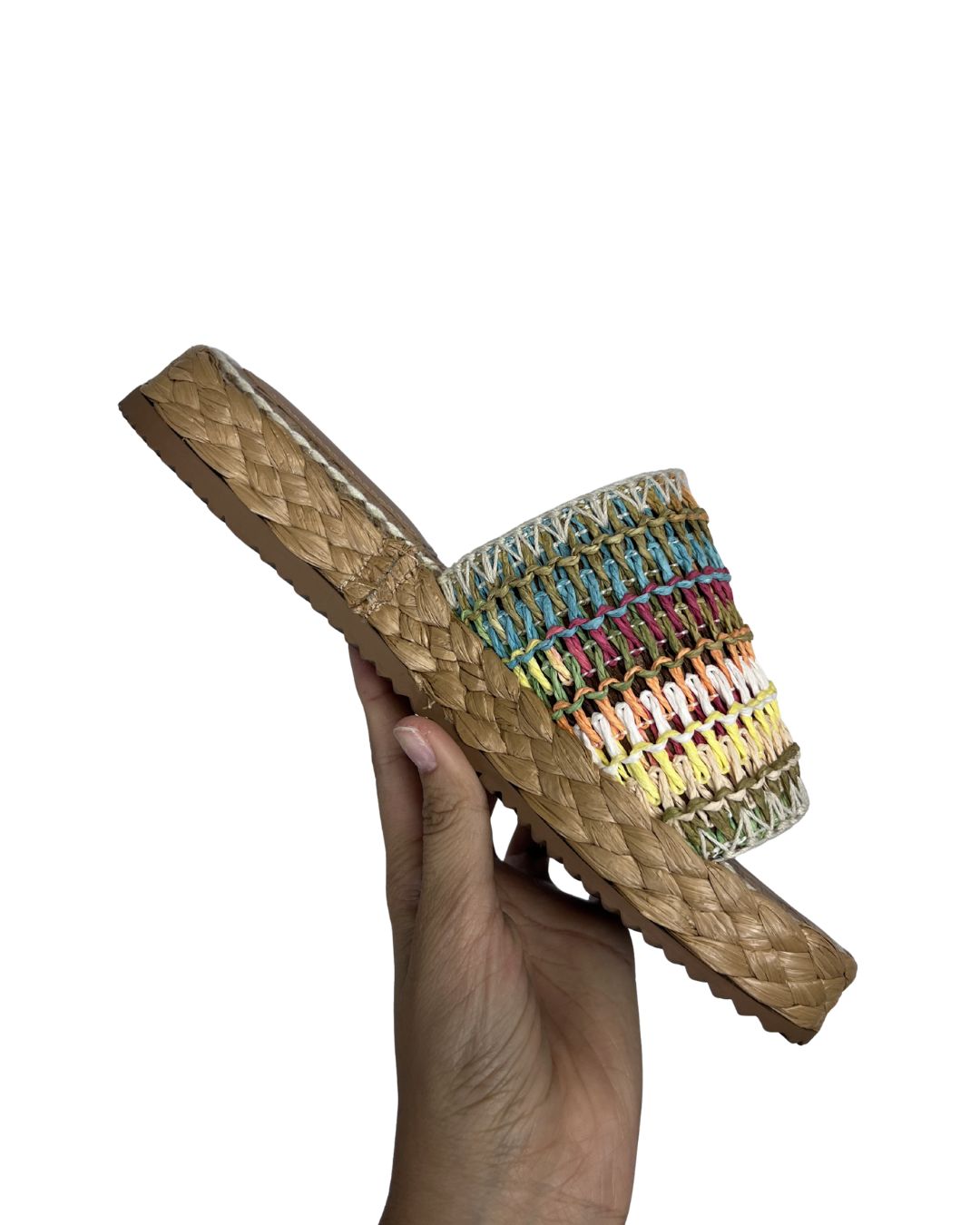 SAM EDELMAN Woven Multi-Color Sandals (Size 8.5)