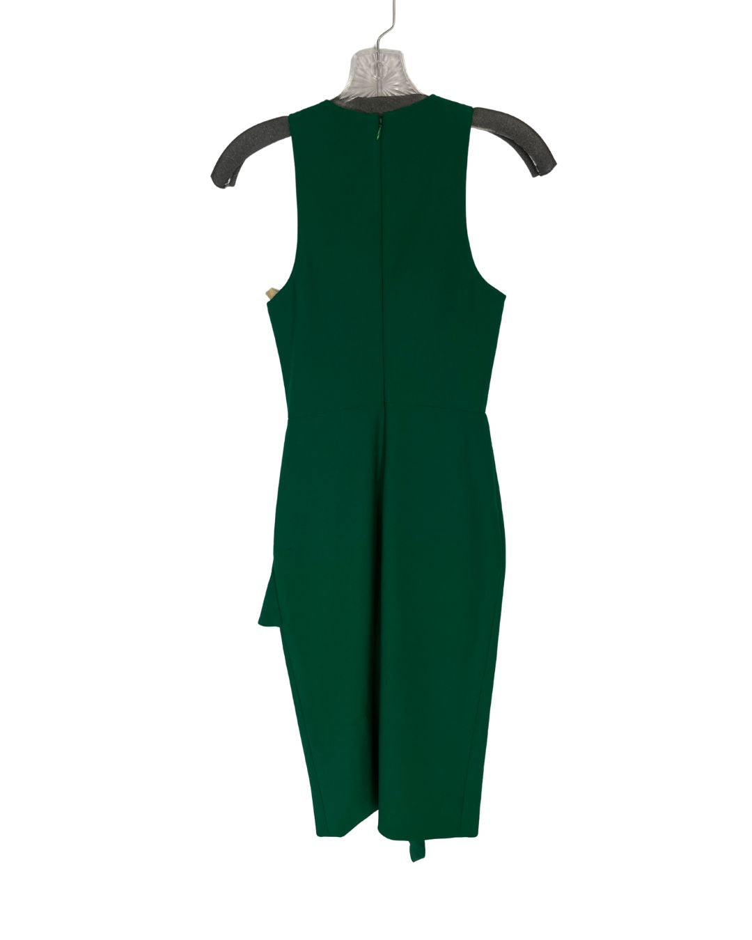 CINQ Á SEPT Piper Ruffle Green Sheath Dress (Size 0)
