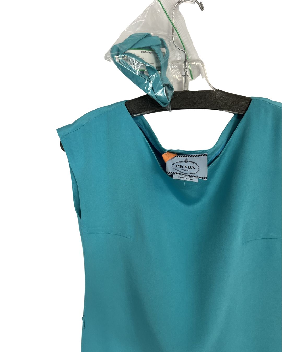 PRADA Turquoise Mini Dress (Size S)