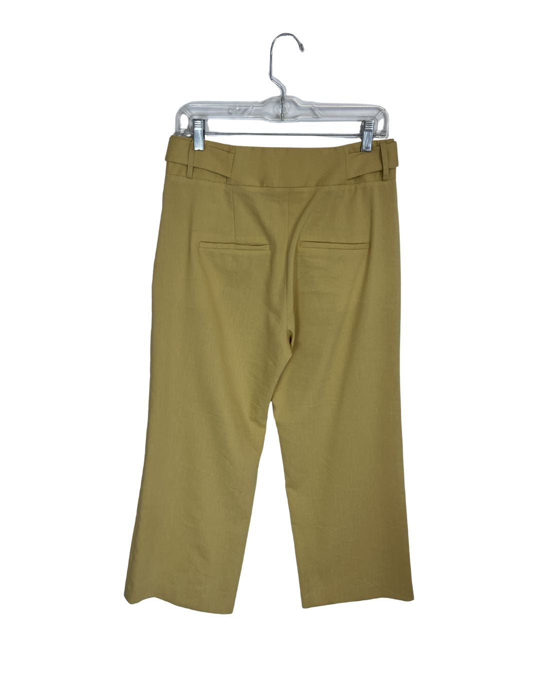 VERONICA BEARD Linen Mustard Yellow Pants (Size 8)