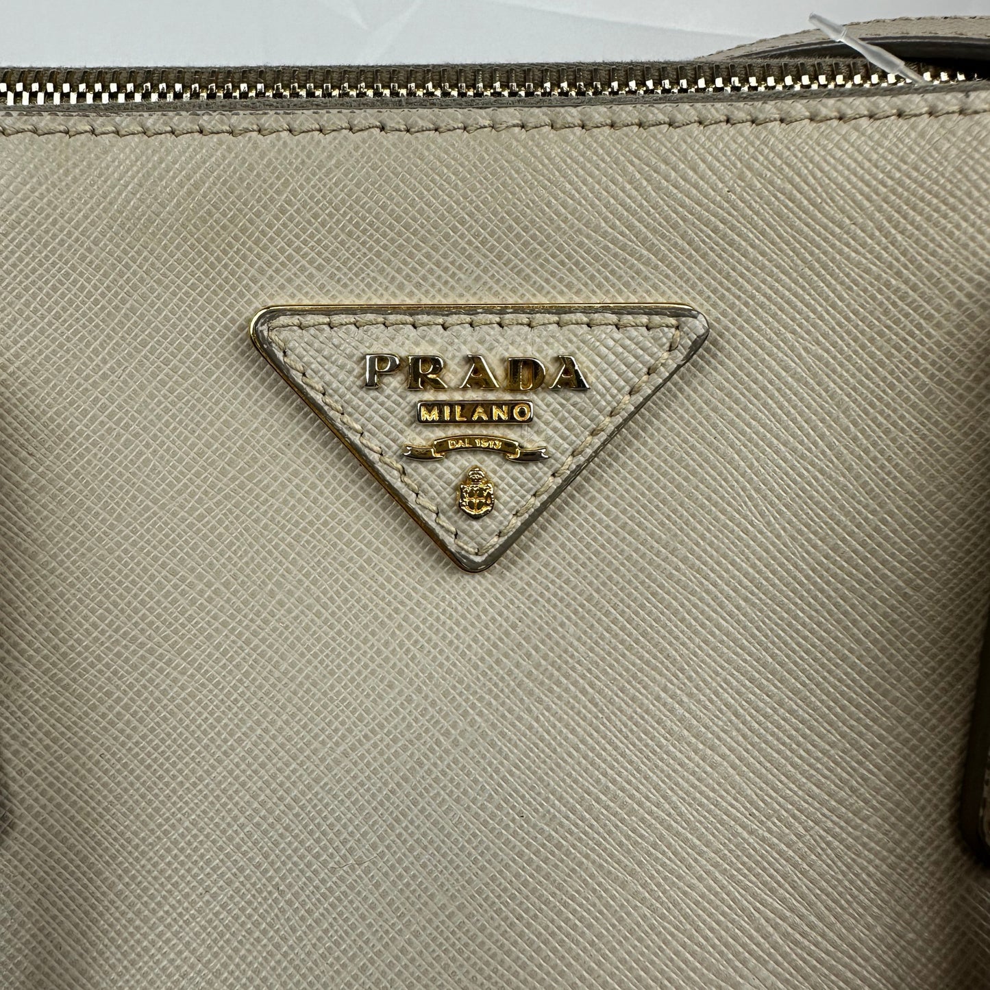 PRADA Galleria Beige Handbag