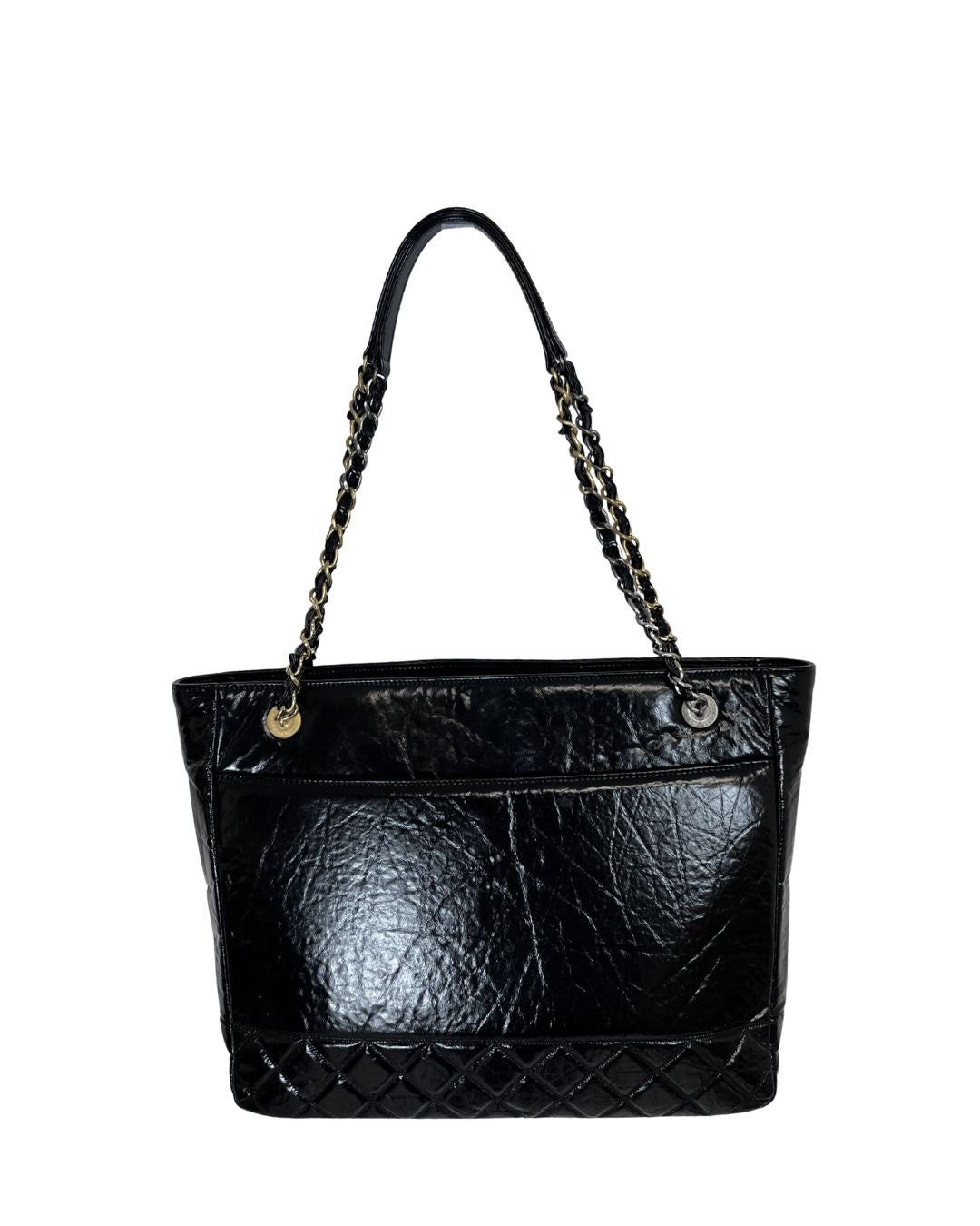 CHANEL Paris Rue Cambon 31 Black Leather Tote Bag