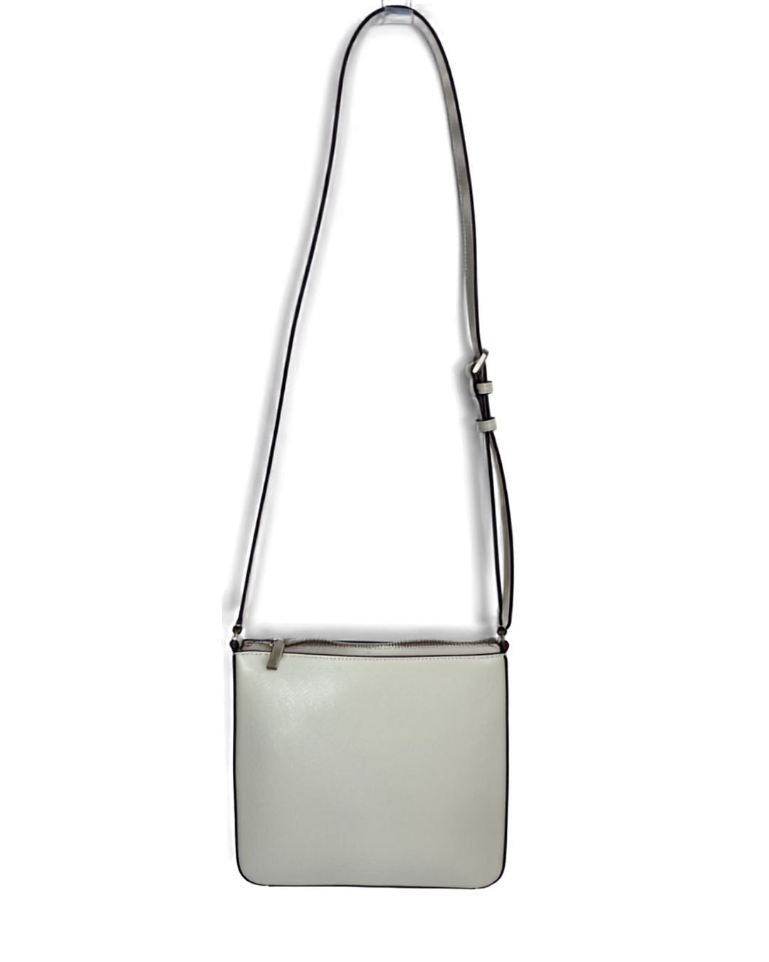KATE SPADE Sadie North South White Leather Crossbody Bag