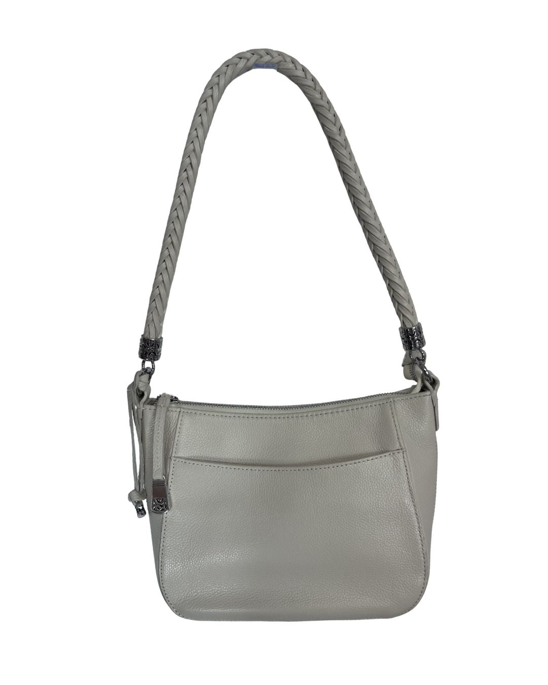 BRIGHTON White Leather Shoulder Bag