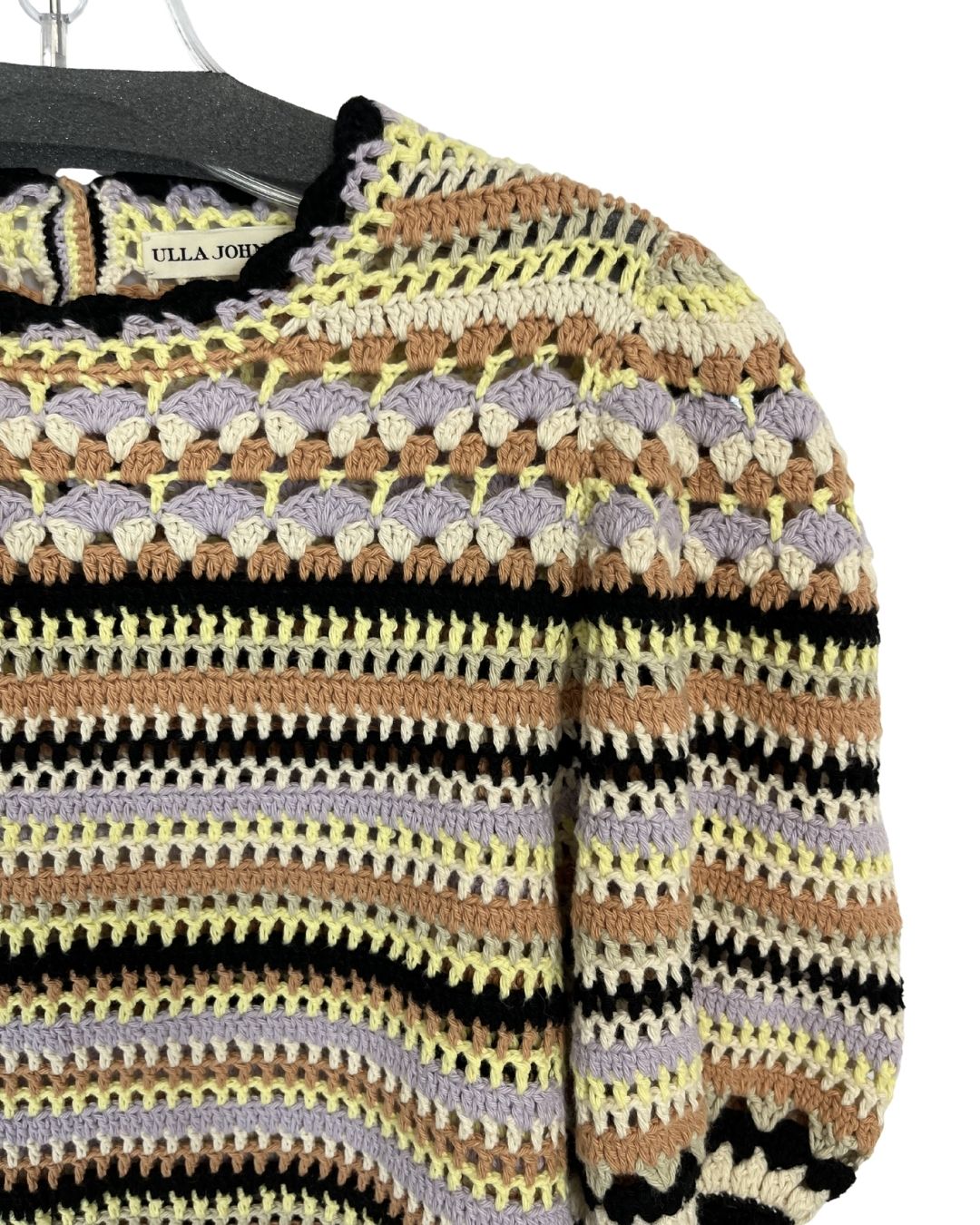 ULLA JOHNSON Irene Knit Multi-Color Pullover Shirt (Size XS)