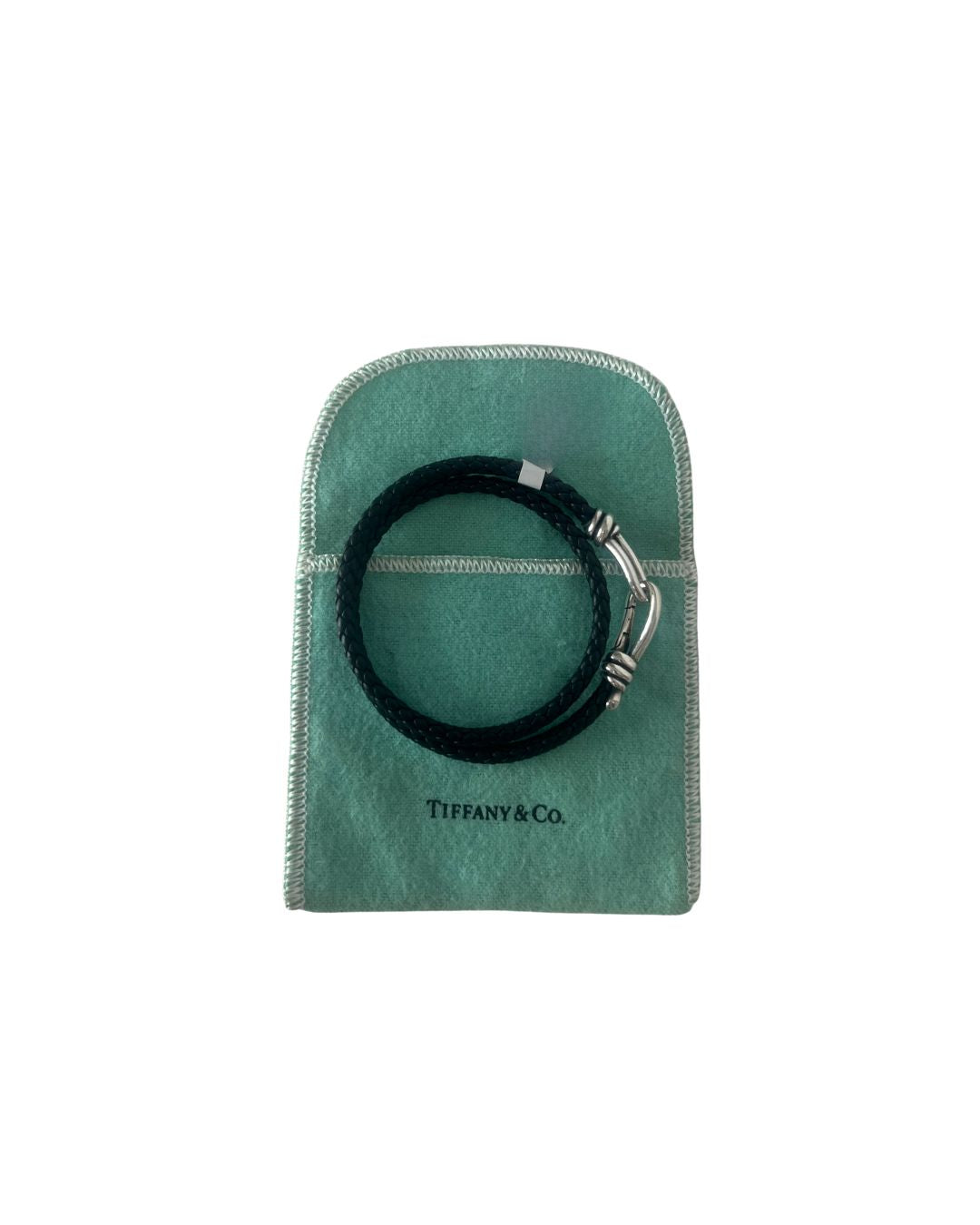 TIFFANY & CO. Leather Braid Bracelet