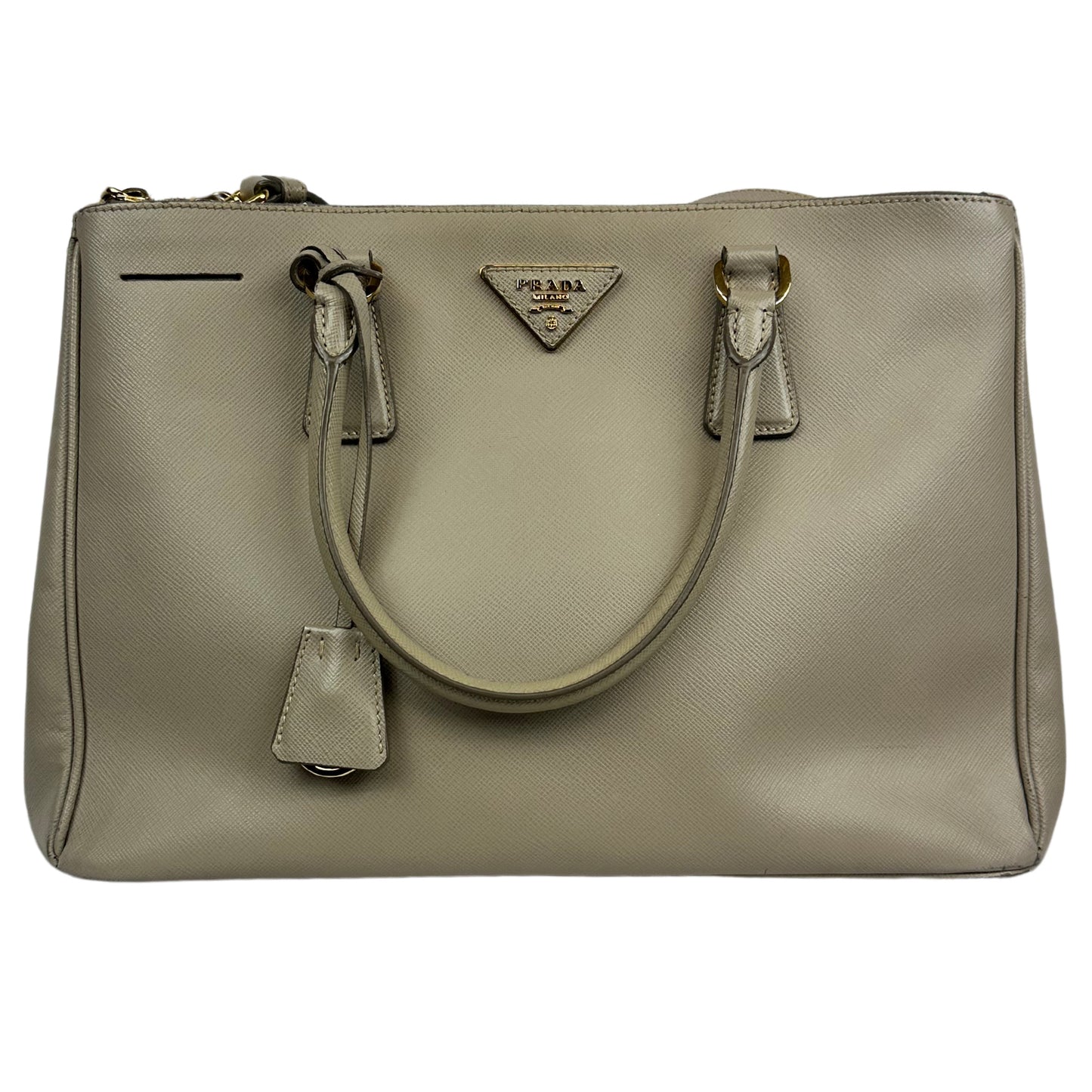 PRADA Galleria Beige Handbag