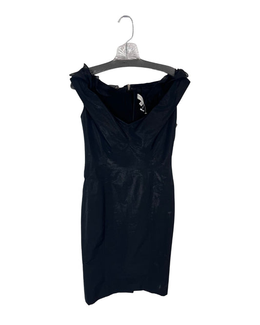 CAROLINA HERRERA Black Cocktail Dress (Size 8)