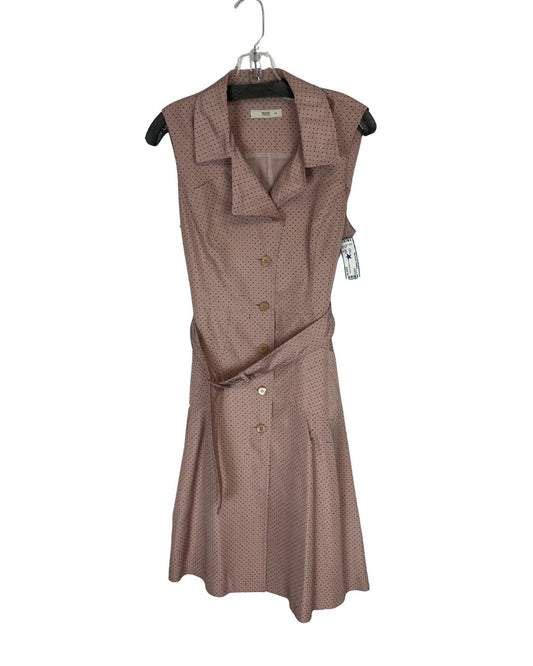 PRADA Vintage Sleeveless Pink Polka Dot Dress (Size M)