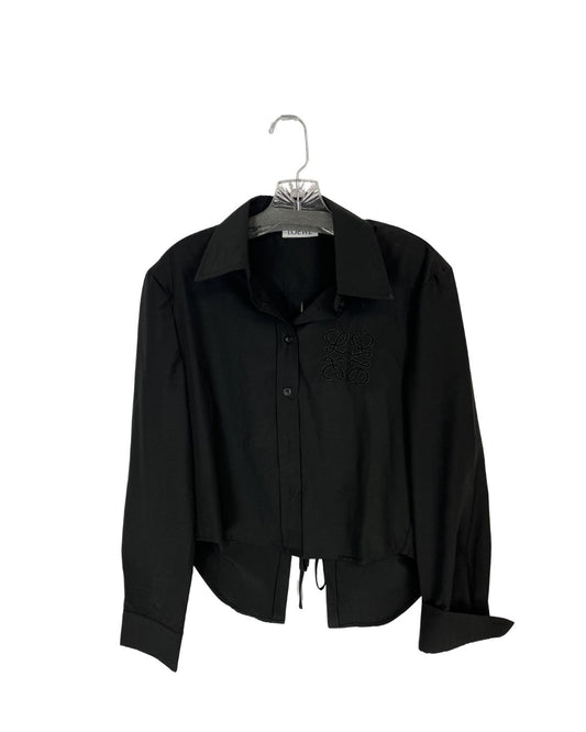 LOEWE Anagram Short Black Shirt (Size M)