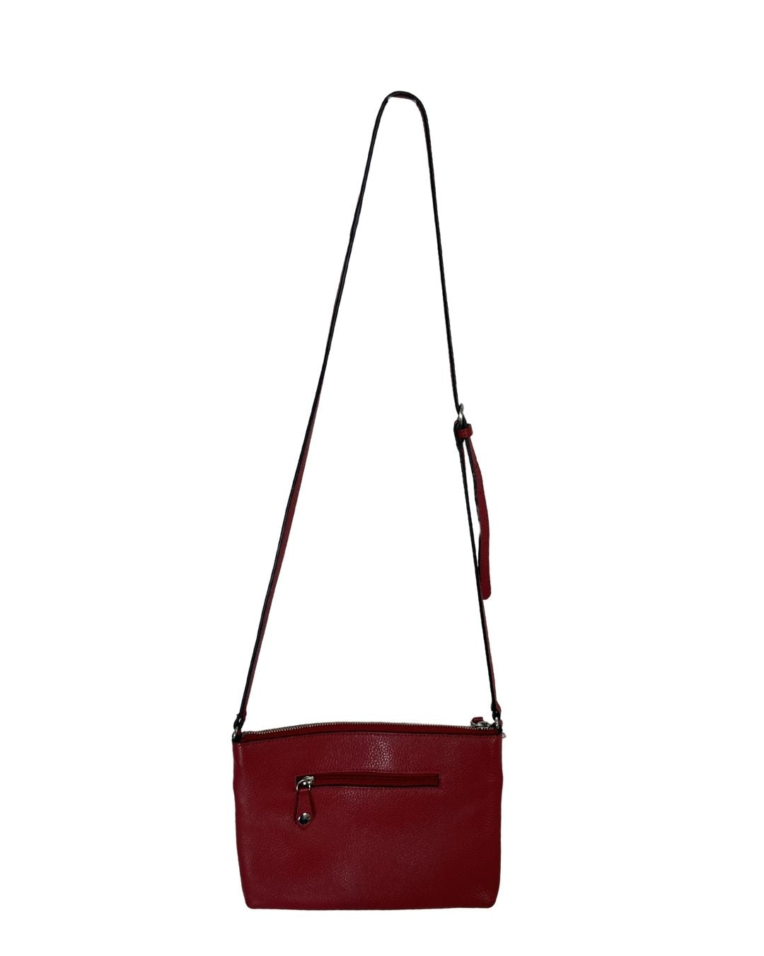 KARL LAGERFELD Red Quilted Leather Crossbody Bag