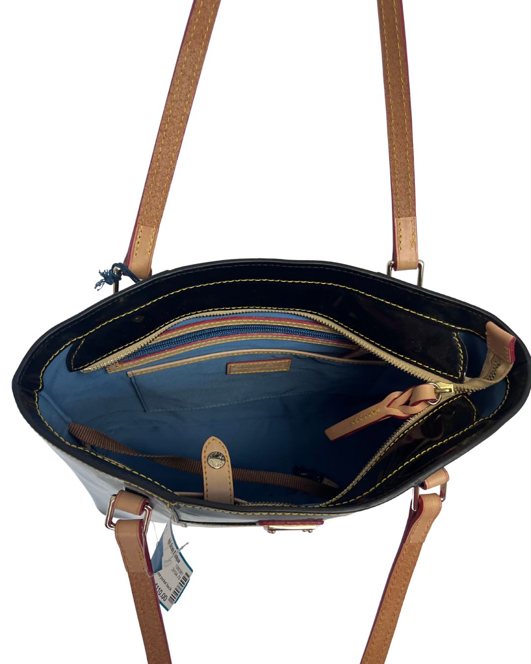 DOONEY & BOURKE Lexington Black Leather Shoulder Tote Bag