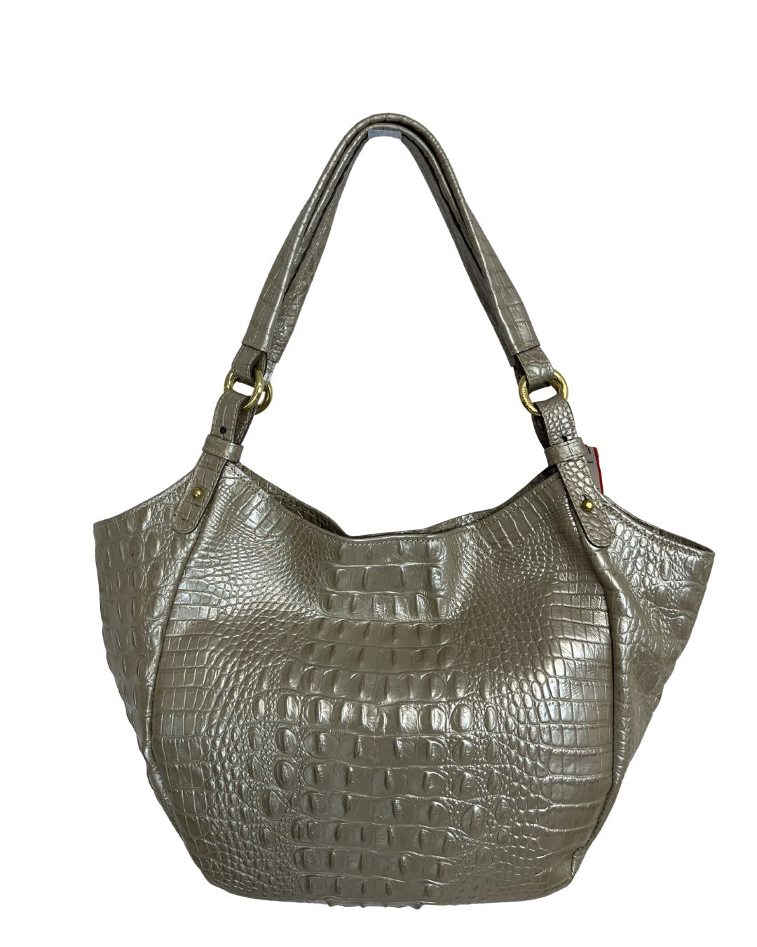 BRAHMIN Alligator Embossed Jacqueline Leather Hobo Bag