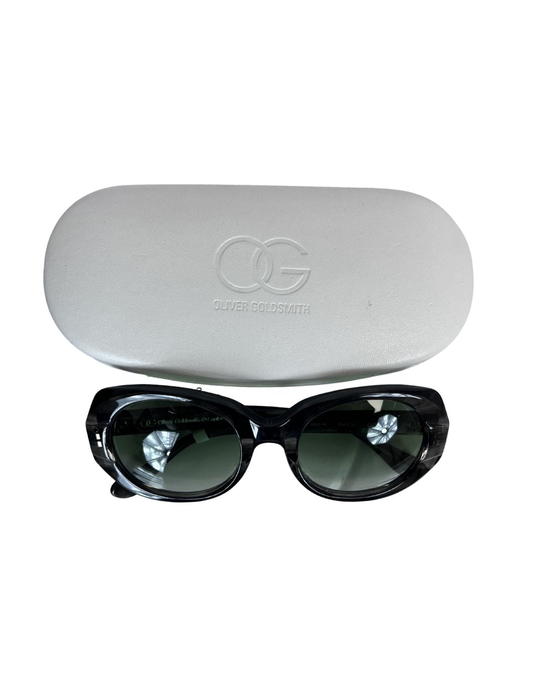 OLIVER GOLDSMITH Green Round Sunglasses