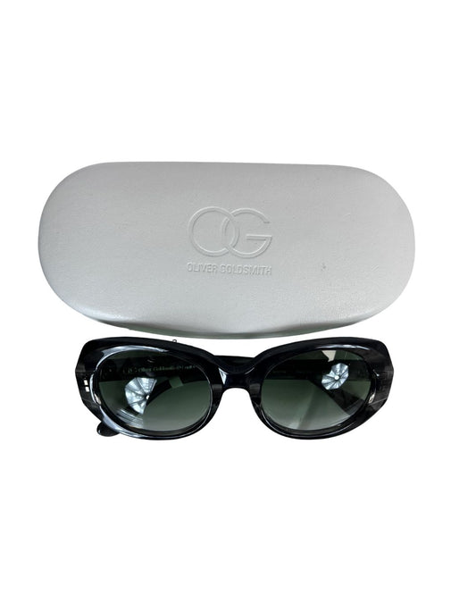 OLIVER GOLDSMITH Green Round Sunglasses