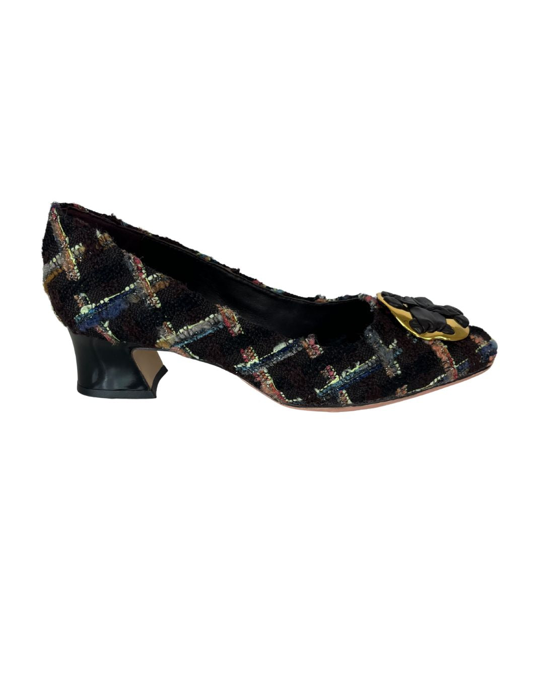 TORY BURCH 8 Black Print Boots