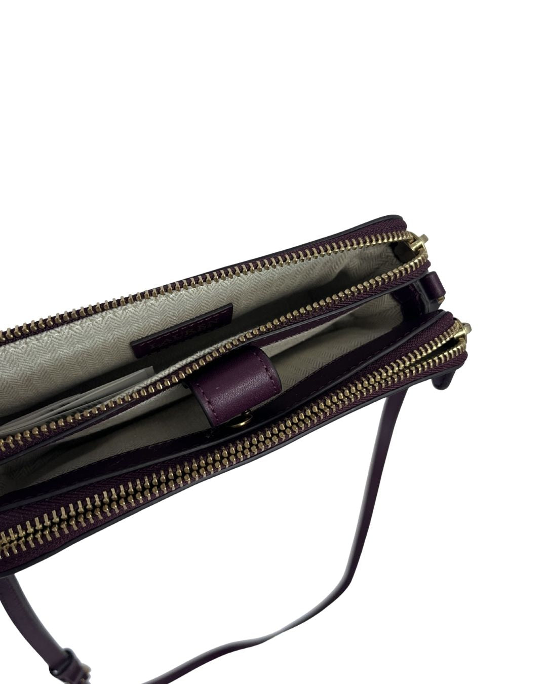 RALPH LAUREN Witley Burgundy Crossbody Bag