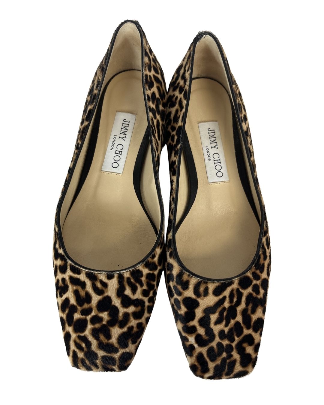 JIMMY CHOO Leopard Print Ballet Flats (Size 6.5)