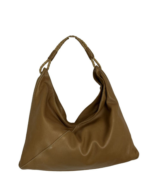 BOTTEGA VENETA Brown Leather Shoulder Bag