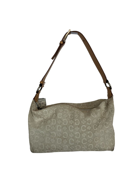 CELINE Vintage C Macadam Suede Shoulder Bag