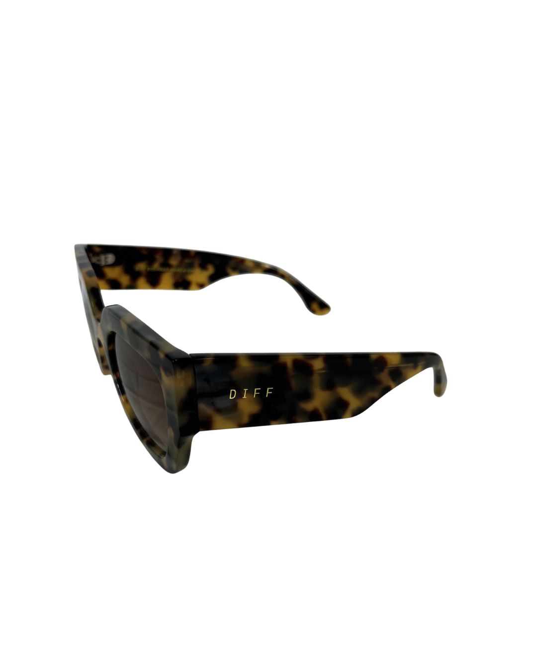 DIFF Tortoise Shell Square Sunglasses