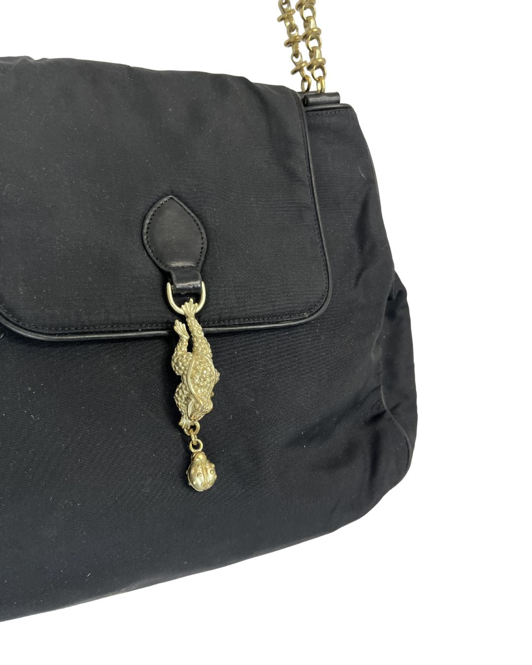 KIESELSTEIN CORD Black Nylon Shoulder Bag